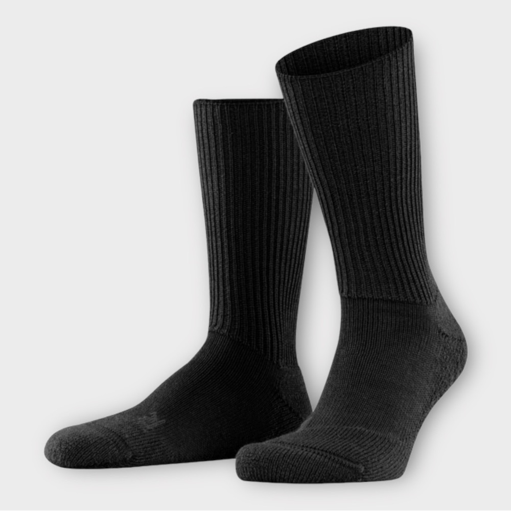 Falke Walkie NWT Ergo Unisex Socks in Black #16480_3000 Size 9-10